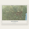 Rosamond, California map print, the full design