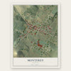 Monterey, Virginia map print, the full design