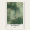Pendleton, Missouri map print, the full design