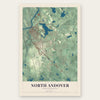 North Andover, Massachusetts map print, the full design