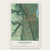Henderson, Minnesota map print, the full design