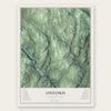 Oxford, Connecticut map print, the full design