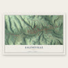 Salineville, Ohio map print, the full design