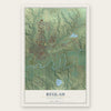 Beulah, North Dakota map print, the full design