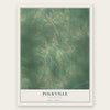 Polkville, Mississippi map print, the full design