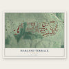 Harland Terrace, Georgia map print, the full design