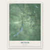 Meteor, Wisconsin map print, the full design