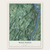 West Point, New York map print, the full design