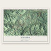 Saluda, North Carolina map print, the full design