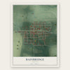 Bainbridge, Indiana map print, the full design