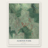 Almond Park, Georgia map print, the full design