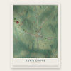 Fawn Grove, Pennsylvania map print, the full design