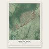Woodlawn, Virginia map print, the full design