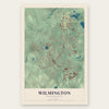 Wilmington, Massachusetts map print, the full design