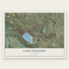 Lake Elsinore, California map print, the full design