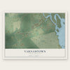 Varnamtown, North Carolina map print, the full design