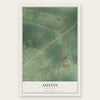 Austin, Arkansas map print, the full design
