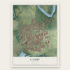 Canby, Oregon map print, the full design