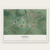 Sumas, Washington map print, the full design