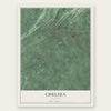 Chelsea, Alabama map print, the full design