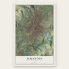 Scranton, Pennsylvania map print, the full design