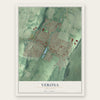 Verona, New Jersey map print, the full design