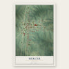 Mercer, Missouri map print, the full design