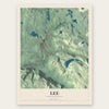 Lee, Massachusetts map print, the full design