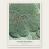 South Prairie, Washington map print, the full design