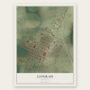 Conrad, Montana map print, the full design