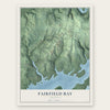 Fairfield Bay, Arkansas map print, the full design