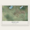Minot AFB, North Dakota map print, the full design