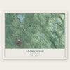 Snohomish, Washington map print, the full design