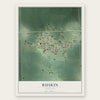 Ruskin, Nebraska map print, the full design