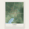 Cyrus, Minnesota map print, the full design