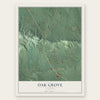 Oak Grove, Alabama map print, the full design