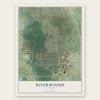 Riverwoods, Illinois map print, the full design