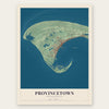 Provincetown, Massachusetts map print, the full design