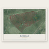 Roselle, New Jersey map print, the full design