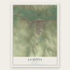La Junta, Colorado map print, the full design