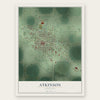 Atkinson, Nebraska map print, the full design