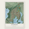 Kenwood, Minnesota map print, the full design
