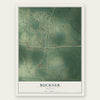Buckner, Arkansas map print, the full design