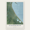 Slaughter Beach, Delaware map print, the full design