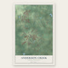 Anderson Creek, North Carolina map print, the full design