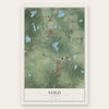 Volo, Illinois map print, the full design