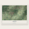 Crete, Illinois map print, the full design