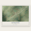 Kendleton, Texas map print, the full design