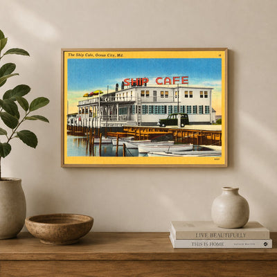 The Ship Cafe, Ocean City, MD — Vintage Maryland Postcard