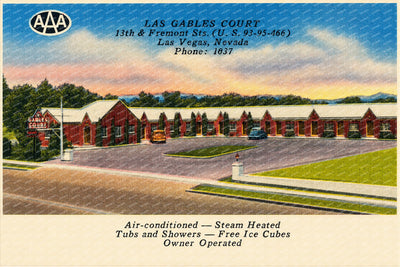 Las Vegas, NV: Las Gables Court, 13th & Fremont Streets (U.S. 93 - 95 - 466)